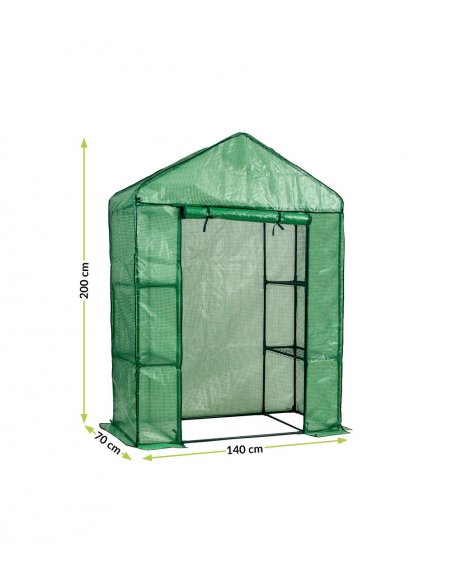 SUPPLIES Balkónový fóliovník, oceľový rám 1,4x0,70x2m