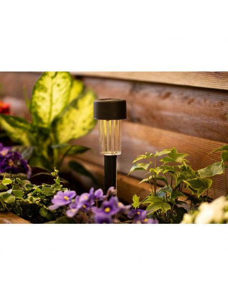 LUMILED solárne lampy 6x ( sada ) 6500K - čierne