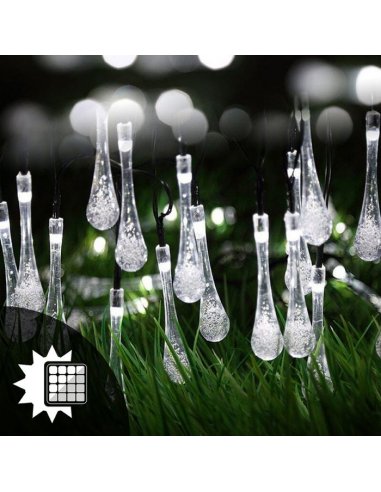 LUMILED Girlanda záhradná Solárna  30...