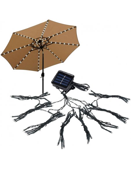 LUMILED Girlanda záhradná Solárna 3,8m LED