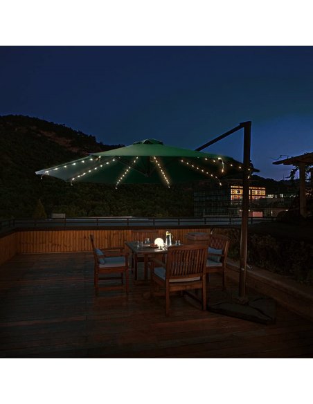 LUMILED Girlanda záhradná Solárna 3,8m LED