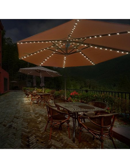 LUMILED Girlanda záhradná Solárna 3,8m LED