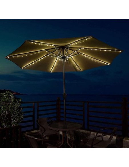 LUMILED Girlanda záhradná Solárna 3,8m LED