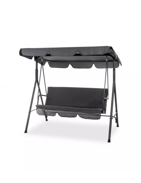 Záhradná hojdačka EVE pre 3 osoby - šedá