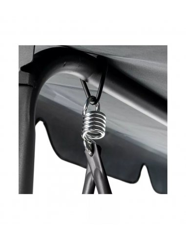 Záhradná hojdačka EVE pre 3 osoby - šedá