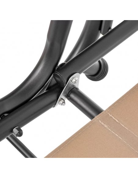 Moderná záhradná Hojdačka SUPPLIES pre 3 osoby - béžová