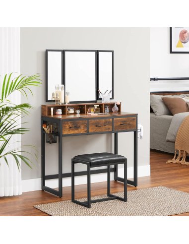 Toaletný stolík NIA v rustikálnom...