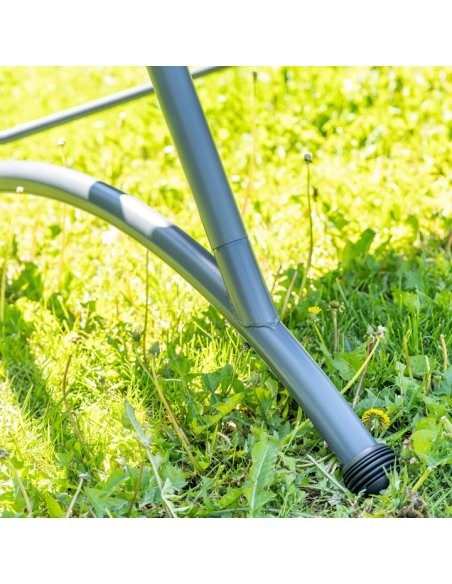 Voľne stojaca záhradná hojdačka VIKTORIA s nastaviteľnou strechou - modrá