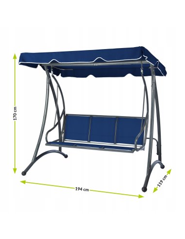 Voľne stojaca záhradná hojdačka...