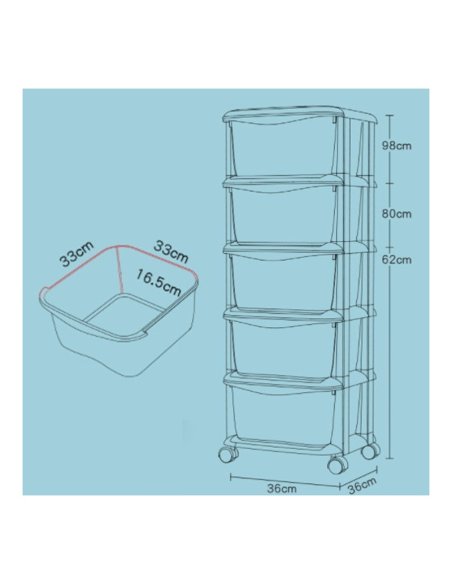 BOX Systém plastový organizér, regál na hračky a príslušenstvo - viacfarebný