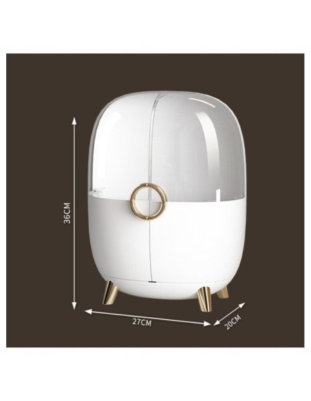 Organizér PREMA LUXURY na kozmetiku a šperky XL veľkosť - biela farba