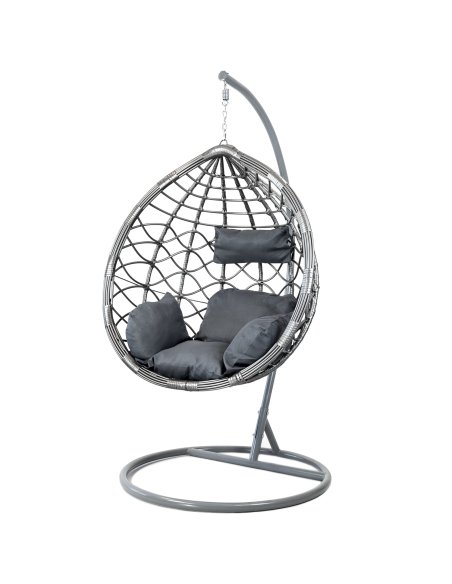 Závesné hojdacie kreslo SUPPLIES SAKAI - šedé