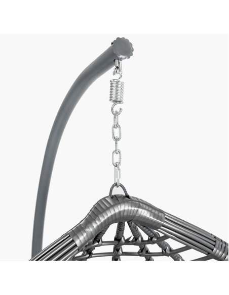 Závesné hojdacie kreslo SUPPLIES SAKAI - šedé