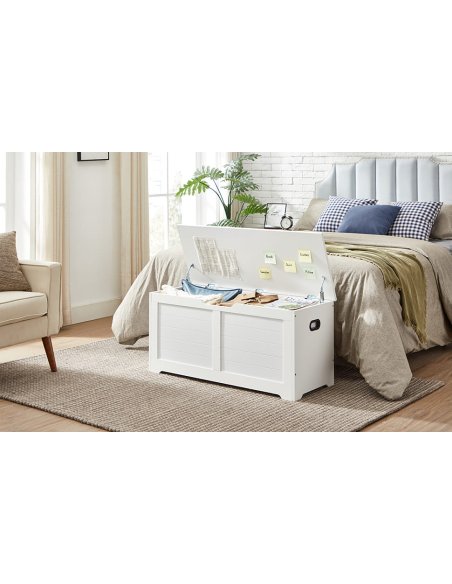 VASAGLE truhlica LSB061T10 úložny box v bielej farbe