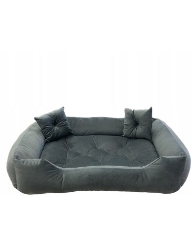 Pelech pre psa SUPPLIES VELVET Veľkosť M 70x60 - šedý