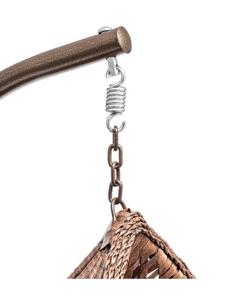 Závesne hojdacie kreslo SAN REMO PREMIUM v hnedej farbe