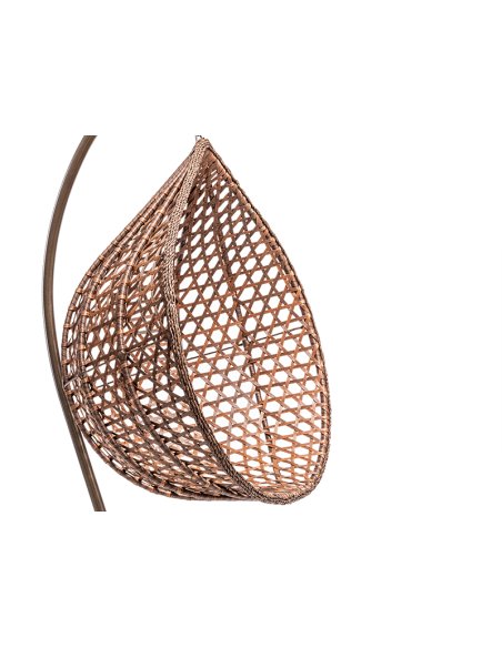 Závesne hojdacie kreslo SAN REMO PREMIUM v hnedej farbe