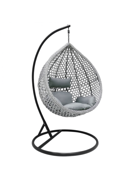 Závesne hojdacie kreslo SAN REMO PREMIUM v šedej farbe