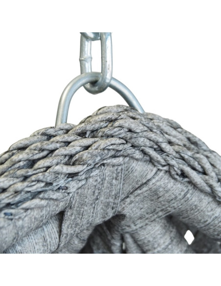 Závesne hojdacie kreslo SAN REMO PREMIUM v šedej farbe