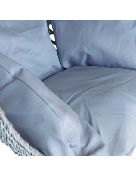 Závesne hojdacie kreslo SAN REMO PREMIUM v šedej farbe