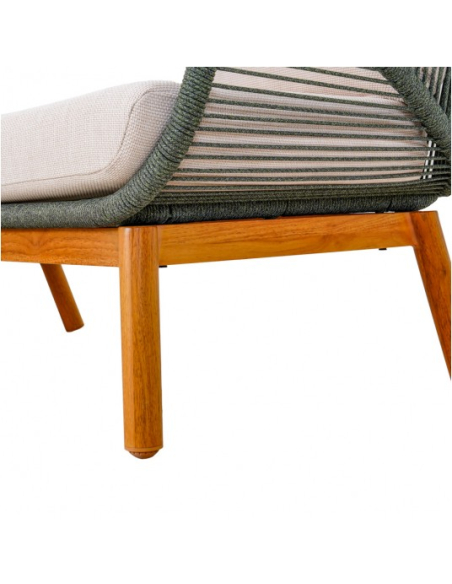 Záhradný nábytok Auro CS s veľkou pohovkou pre 5 osôb so stolíkom