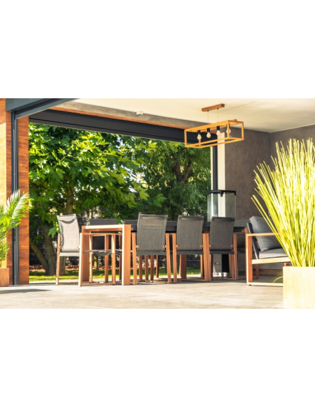 Záhradný jedálenský nábytok Duisburg s veľkým stolom pre 8 osôb