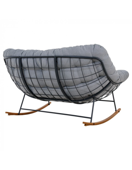 Dvojmiestne hojdacie kreslo Nube s veľkým vankúšom
