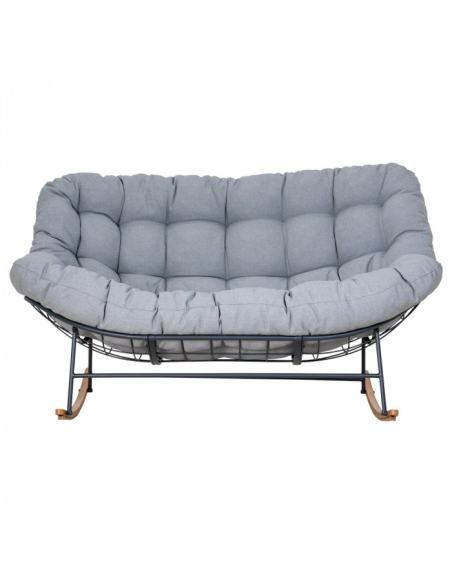 Dvojmiestne hojdacie kreslo Nube s veľkým vankúšom