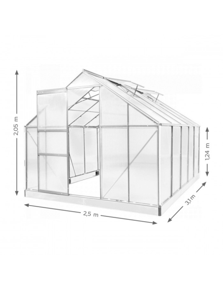 Polykarbonátový skleník G7011-7 2,5 x 3,1 m