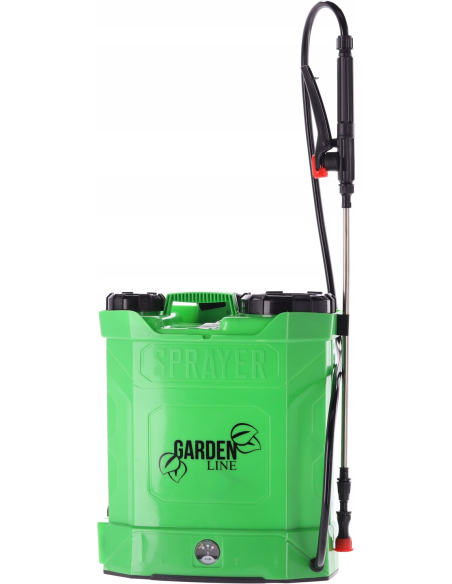 Batériový tlakový postrekovač GARDENLINE 10l – 33,5 × 17,5 × 40,5 cm