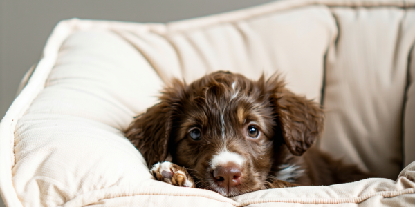 Pelech pre šteňa: Na čo si dať pozor pri výbere prvého miesta na spanie ?